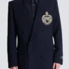 Wool blazer with crystal patch Wool blazer with crystal patch