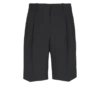 Wool darted Bermuda shorts