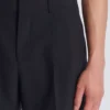 Wool darted Bermuda shorts