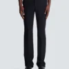 Wool darted trousers