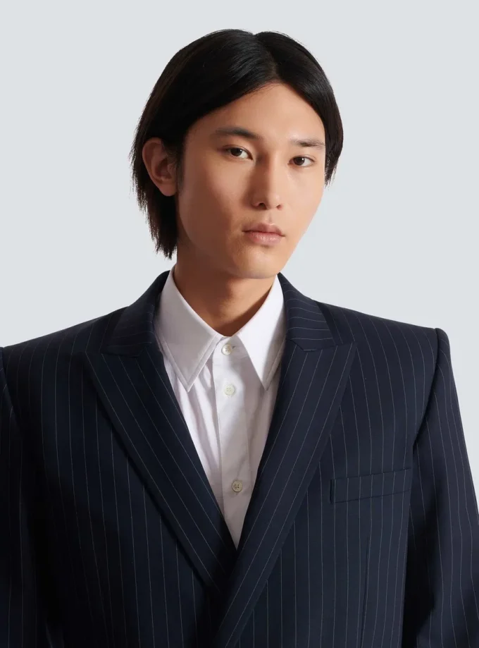 Wool pinstripe blazer Wool pinstripe blazer