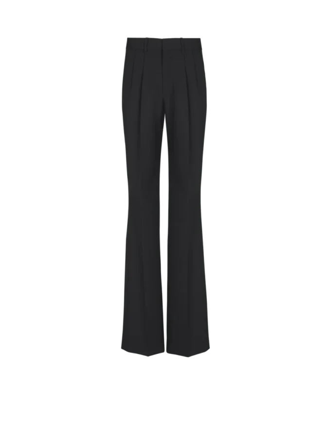 Wool straight-leg trousers