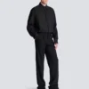 Wool straight-leg trousers