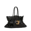 XL Anthem bag in embossed crocodile-print calfskin