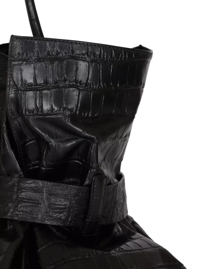 XL Anthem bag in embossed crocodile-print calfskin