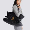 XL Anthem bag in embossed crocodile-print calfskin