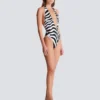 Zebra one-piece swimsuit