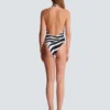 Zebra one-piece swimsuit