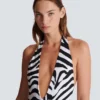 Zebra one-piece swimsuit