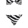 Zebra two-piece swimsuit