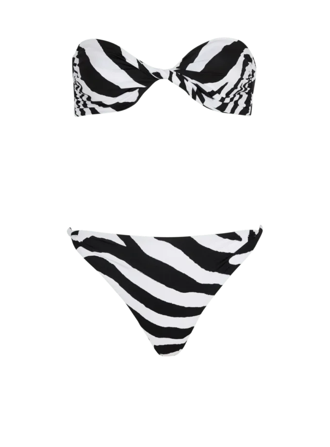 Zebra two-piece swimsuit