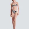 Zebra two-piece swimsuit