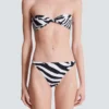Zebra two-piece swimsuit