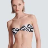 Zebra two-piece swimsuit