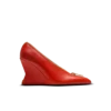 Zip Wedge pumps in lambskin leather