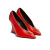 Zip Wedge pumps in lambskin leather