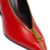 Zip Wedge pumps in lambskin leather