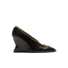 Zip Wedge pumps in patent leather