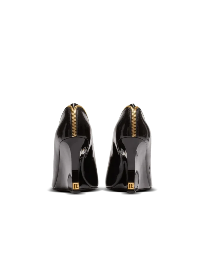 Zip Wedge pumps in patent leather