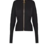 Zipped knit cardigan