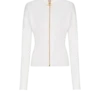 Zipped knit cardigan
