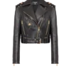 Zipped leather biker jacket Zipped leather biker jacket