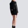 Zipped leather biker jacket Zipped leather biker jacket