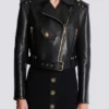Zipped leather biker jacket Zipped leather biker jacket