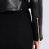 Zipped leather biker jacket Zipped leather biker jacket